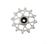 Puleggia per deragliatore posteriore per bicicletta, 12 denti, con cuscinetto a sfera in ceramica, compatibile con Sram 11/12 velocità (argento)