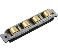 Puleggia per finestra push-pull, Puleggia for finestra, rotelle for porte scorrevoli Rulli for cuscinetti muti pesanti Ruota in rame a quattro giri, 2 pezzi(88 Concave Wheel)