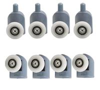 Puleggia per porta scorrevole, 16 pezzi, puleggia/guide per cabina doccia, diametro 19/23/25/27 mm, per armadio, armadio (25 mm)