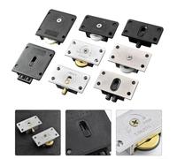 Puleggia per porta scorrevole con cuscinetti silenziosi e rotella su e giù per cassetti e armadi (B)