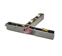 Puleggia per porta scorrevole in acciaio inossidabile con altezza regolabile e cuscinetti in rame liscio, progettata per un movimento efficiente ed equilibrato della porta (15 × 20 mm)