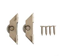 Puleggia per porta scorrevole in acciaio inossidabile con cuscinetto in acciaio al carbonio per ante di armadietti, rotolo liscio e resistente, set di ruote (A)