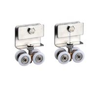 Puleggia per porte scorrevoli, Puleggia for porta scorrevole Cuscinetto in rame Riduzione del rumore di usura Doccia 1/2pz(2pcs)