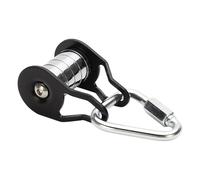 Puleggia Per Slacklinee - 500g Puleggia Per Sport All'Aperto In Ferro Zip-line Con 5 Rulli, Kit Zip-line Con Cursore In Acciaio Per Adolescenti, Puleggiia Multifunzionale Con Fune Di Scorrimento, Robu