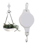 Puleggia per sospendere extra resistente con gancio | gancio robusto a puleggia retrattile per giardino esterno casa fioriera vasi da fiori cesto mangiatoia per uccelli