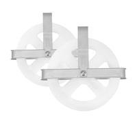 Puleggia per stendibiancheria da 2 pezzi con scanalatura profonda per bucato