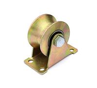 Puleggia pesante a forma di U Rullo for cancello scorrevole con guida a U, in acciaio da 45#, for impieghi gravosi, diverse misure(32mm)