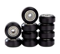 Puleggia Plastica POM per Stampante 3D con 625zz Cuscinetto Foro da 5 mm Compatibile con Ender 3 CR-10 CR-10S Nero 10 Pezzi