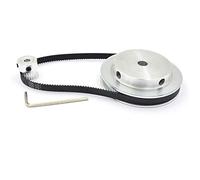 Puleggia, puleggia per cinghia dentata, Kit puleggia dentata sincrona 2M/2GT 20 denti 100 denti, alesaggio 5mm-25mm, rapporto di velocità 20T:100T 1:5 for larghezza cinghia 330-2GT 6/9mm, dimensioni p