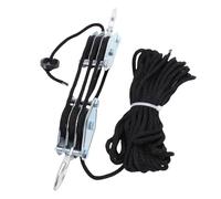 Puleggia resistente per paranco a corda 997,9 kg, resistenza alla rottura, 6:1, attrezzatura elettrica di sollevamento per carichi pesanti, ideale per progetti di costruzione e fai da te