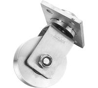 Puleggia, Ruote for cancelli scorrevoli in acciaio inossidabile 304 con cuscinetti a piastra, pulegge for impieghi gravosi(U Type)