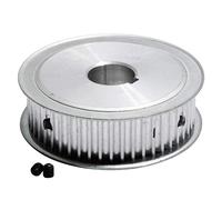 Puleggia Sincrona In Lega Di Alluminio 5M-100T, Tipo Con Sede for Chiavetta Dentata Larghezza Cinghia 21mm, Stampante 3D/accessori for Macchine Utensili CNC Mandrino Del Tornio(Bore 19mm Key 6x2.8)