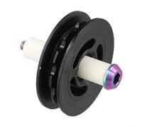 Puleggia tendicatena e set di bulloni per Brompton, con ruota guida in nylon, bullone TC4 e manicotto in porcellana per prestazioni stabili della ruota posteriore (ruot bullone+manicotto)