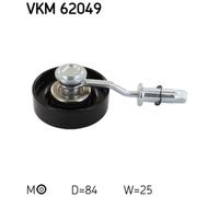 SKF Rullo Tendicinghia VKM 62049 Puleggia Tendicinghia,Rullo tenditore, Cinghia Poly-V RENAULT,NISSAN,ESPACE IV (JK0/1_),VEL SATIS (BJ0_),MURANO (Z50)