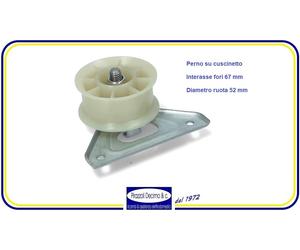 PULEGGIA TENDICINGHIA RUOTA MOTORE ASCIUGATRICE DRYER ARISTON HOTPOINT INDESIT