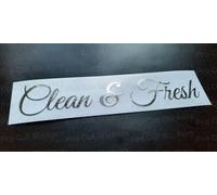 Pulire & Fresco Argento Ologramma Neo Cromato Auto Adesivi Decalcomania Scena