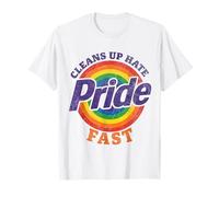 Pulisce Il Design Grafico LGBTQ Hate Fast Pride Rainbow Maglietta