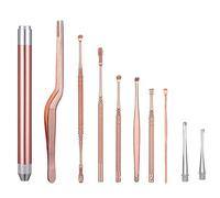 Pulisci Orecchie, Pulisci Orecchie Spirale, Kit Pulizia Orecchio, Acciaio Inox Ear Wax Remover, Delicata e Semplice Del Cerume Delle Orecchie, Adatto a Bambini e AdultiTutta la Famiglia Igiene