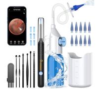 Pulisci Orecchie, VITCOCO Adult Ear Cleaner, Sistema di Irrigazione Auricolare per Adulti e Bambini, Irrigazione Auricolare con 9+1 Testine Auricolari e Bacino di Raccolta, Blu