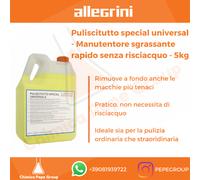 PULISCI TUTTO SPECIAL UNIVERSALE 5 kg Allegrini - DETERGENTE SGRASSANTE