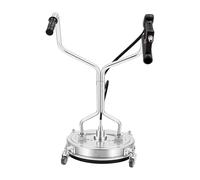 Pulitore a pressione in acciaio inox da 50,8 cm, 4500 psi, con 4 ruote | Lavatrice a pressione ad alta pressione, max 25 l/min e 70 °C, per balconi, terrazze, cortili, ecc