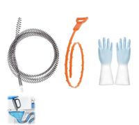 Pulitore a Spirale per la Pulizia dei Tubi, 3m x 10mm Gancio per la Pulizia dei Tubi con Gancio per la pulizia della Fogna Lavello Cucina, Stura Tubi di Scarico, Tubi Strumento per Sbloccare