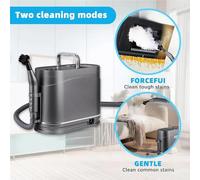 Pulitore A steame Portatile, 1500w, Ad Alta Temperatura e Alta Pressione, con 5 Testine Intercambiabili, Temperatura Del steame 105-120°C, Serbatoio De-ll'Acqua Da 1,2 Litri