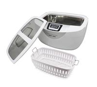 Pulitore a ultrasuoni con riscaldatore, grande capacità 2.500 l/84,5 oz, timer digitale, interno in acciaio inox, adatto per orologi, orecchini, frutta, gioielli, verdura