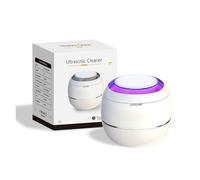 Pulitore a ultrasuoni for apparecchi di contenzione, dentiere, gioielli, macchina for la pulizia, mini pulitore portatile a UV for denti finti