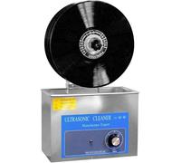 Pulitore a ultrasuoni per Dischi in Vinile da 4 Litri con Timer e Supporto Rotante, Kit per la Pulizia Profonda di Dischi in Vinile da 12 Pollici, Ideale per Collezionisti di Audio Domestico (A)