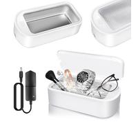 Pulitore a ultrasuoni per gioielli, 650 ml, 48000 Hz, per la pulizia di collane, anelli, occhiali, orologi, monete