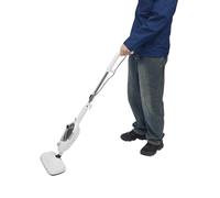 Pulitore a vapore 1300 W, scopa elettrica 10 in 1, con riscaldamento rapido 30 secondi, serbatoio dell'acqua da 450 ml, vapore regolabile, per pavimento, finestra, bagno, cucina, divano, vestiti e