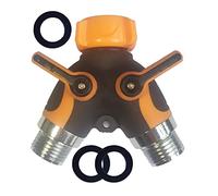 Pulitore a vapore, 2 zone WIFI TUYA Smart Home Garden Automer Timer Sensor Irrigation Sprinkler per pavimenti, auto(2 ways separator)