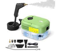 Pulitore a Vapore 2200W, Pulitore a Vapore Portatile con 8 Accessori, Riscaldamento 20 Secondi, Pulitore a Vapore Professionale Tubo Flessibile Rinforzato, per Cucina, Auto, Pavimento
