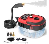 Pulitore a Vapore 2500W, Pulitore a Vapore per Divani con 6 Velocità Regolabili e 3 Tipi di Testine, Serbatoio 1000ML per la Pulizia Domestica di Tessuti, Fughe, Piastrelle, Auto, Cucina e Bagno