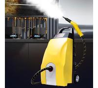 Pulitore a vapore 3000 W, multiuso con 9 accessori, temperatura 110 °C, portata 100-320 ml/min, serbatoio dell'acqua da 3,5 l, ideale per cucina, auto e moquette