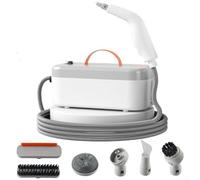 Pulitore a vapore a riscaldamento rapido con funzionamento portatile e leggero per un facile utilizzo nella pulizia di superfici domestiche, interni auto e altro ancora con sei accessori