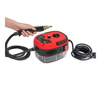 Pulitore a vapore ad alta pressione, 2500 W, portatile, per la pulizia a vapore automatica, adatto per mobili da cucina, bagno, finestre, auto (rosso)