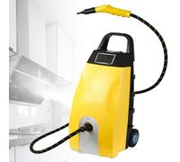 Pulitore a vapore ad alta temperatura da 3,5 litri, idropulitrice a vapore ad alta pressione multiuso da 3000 W per casa, lavaggio auto e pulizia condizionatori, pulitore a vapore commerciale Yellow