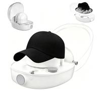 Pulitore a vapore elettrico per cappelli con stiratura e asciugatura | Asciugatura rapida, mantiene i cappelli puliti e in forma - Ideale per cappellini da baseball