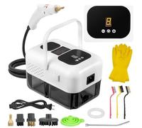 Pulitore a vapore manuale 2500 W, manico regolabile a 9 livelli, tempo di riscaldamento 15 secondi, serbatoio dell'acqua da 1,2 l, pulitore a vapore, pulitore a vapore ad alta tensione da 3 bar