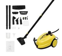 Pulitore a vapore multiuso 220 V 2000 W, pulitore a vapore ad alta pressione, a vapore portatile pressurizzato multiuso 5 bar con serbatoio da 1,8 L e ruote, per pavimenti tappeti tende