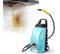 Pulitore a vapore multiuso, idropulitrice a vapore continuo ad alta pressione, estrattore for tappeti riscaldato con 6 accessori Pulitore a vapore commerciale(Blue,110V)
