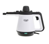 Pulitore a Vapore NO NAME AD 7038 Bianco Nero Plastica 1200 W 2000 W
