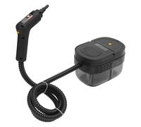 Pulitore a vapore portatile 1500 W, pulitore a vapore multiuso con serbatoio da 1600 ml, tempo di riscaldamento 15 secondi, velocità di pavimento, moquette, auto, piastrelle, tappezzeria (nero)