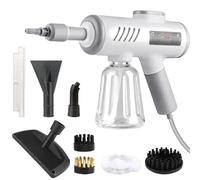 Pulitore a Vapore Portatile, 1500W Pulitore a Vapore Automatico con Serbatoio da 600ML, 3,5 Bar, Riscaldamento Rapido in 15S, Senza Additivi Chimici, Per La Pulizia Di Cucina, Bagno, Finestre, Grasso