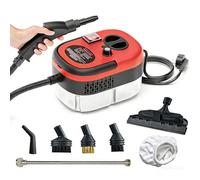 Pulitore A Vapore Portatile 2500W, Vaporizzatore Ad Alta Pressione Per Uso Domestico, Pulizia Profonda Ad Alta Temperatura Fino A 105°C, Per Fughe, Tappezzeria, Grasso Di Cucina(Red)