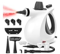 Pulitore a Vapore Portatile, 3,2 bar 1050 W 11 Accessori Steam Cleaner, Pulitore Vapore Casa per Divani da per uso Domestico, per Tappeti, Fessure Delle Piastrelle, Giocattoli e Sedili Dell'auto