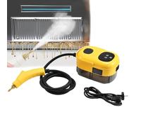 Pulitore a vapore portatile, ad alta pressione, controllo touch screen + uscita vapore in 15 secondi, anti-scottatura, 6 livelli regolabili, con serbatoio dell'acqua da 1100 ml/3 spazzole,C