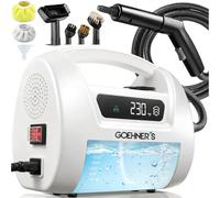 Pulitore a vapore portatile aggiornato 2026, 3,5 bar, ad alta pressione, portatile, per casa e auto, riscaldamento anni '30, pulizia profonda senza sostanze chimiche per cucina, bagno, malta e